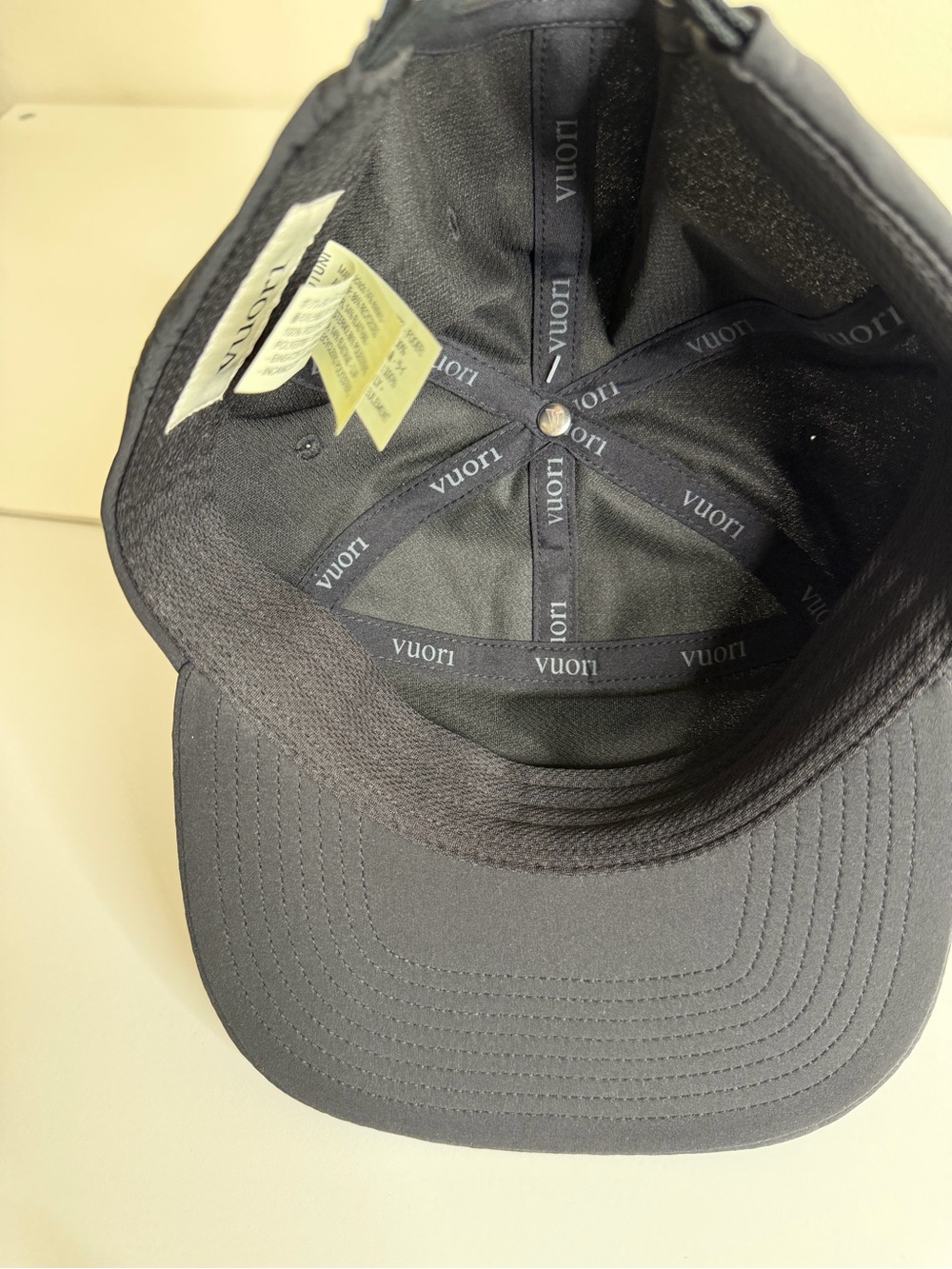 Vuori Black Baseball Cap with Subtle Logo - Picture 3 of 8